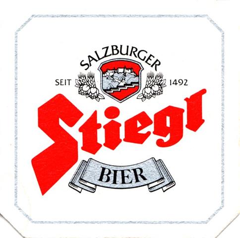 salzburg s-a stiegl was der 1-5a (8eck180-stiegl bier-schwarzsilberrot)